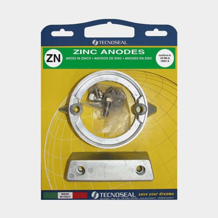 Sinkkianodisetti Tecnoseal, vetolaitteelle, sopii Volvo Penta AQ290 (Duo-prop)