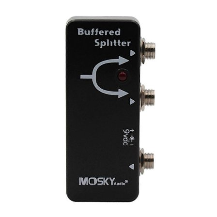 MOSKYAUDIO Én Indgang og To Udgange Buffer Multi-Funktions Splitter Elektrisk Guitar, Elektrisk Bas E