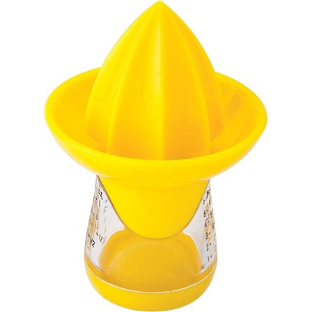 Köksjuicepress, citron- och limepress och reamer, gul, plast