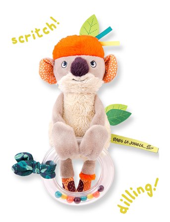 Moulin Roty | Koco Bead Rattle Dans La Jungle | 20 cm