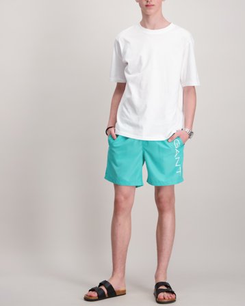 GANT LOGO LIGHTWEIGHT SWIM SHORTS Vert Maillots de bain et peignoirs Garçon - Kids Brand Store