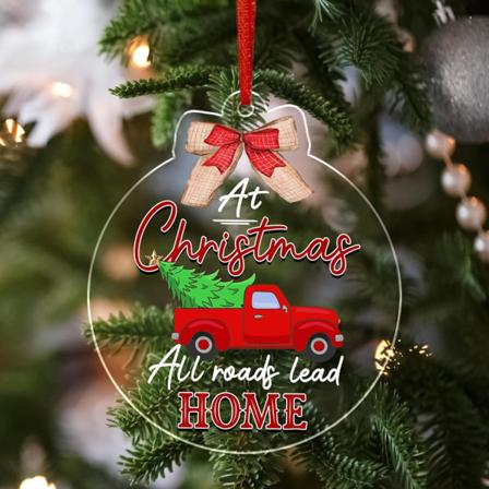 Lahjat ystäville - Joulu-, syntymäpäivälahjat veljelle, sisaren lahjaideoita, kaukomatka lahjoja - Joulukuusen koriste akryyli koristeet