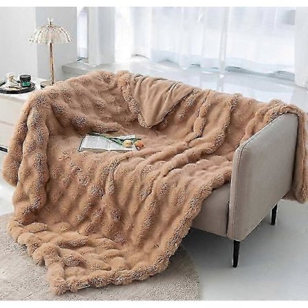 Plysjteppe Supermykt Varmt Fleecepledd Kompatibelt med Hjemmekomfort
