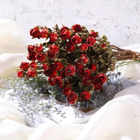 30st Torkad Naturlig Färsk Eternell Rose Blommor Konserverad Rose Blomma Bröllopsfavorit Gåva Hem Vardagsrum Bordsdekoration Color B 30pcs No Vase