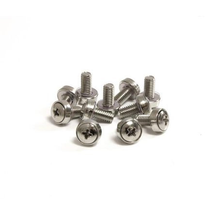 StarTech 50 Pkg M6 Mounting Screws for Server Rack Cabinet (CABSCREWSM6) - skruesett