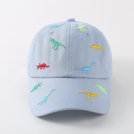 Dww-Blå-Barnehage Solhatt Dinosaur Baseball Cap Sommer Justerbar Hatter Gutt Jente Cap