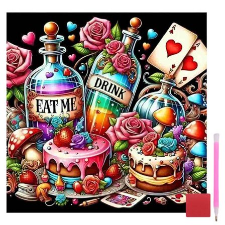 Diamond Painting Kits, Diamant Kunst Kits til Voksne, 5D Diamant Painting til Voksne, Fuld Rund Bor Diamant Kunst Kits til Hjemmevægsdekoration 35x35 