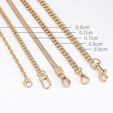60cm/120cm Handbag Metal Chains Shoulder Bag Strap Diy Purse Chain Detachable Replacement Purse Chain Strap For Crossbod