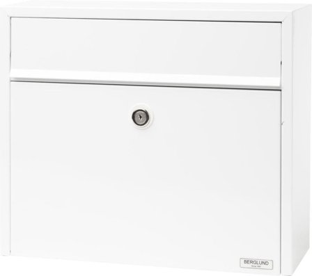 Berglund SL 93 Postkasse låsbar Hvit, Utemiljø
