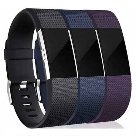 Fitbit Charge 2 armband silikon 3-pack (S)