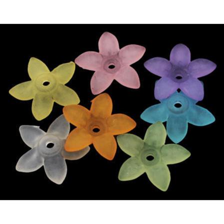 40 Stycken Akrylpärlor Blomformade 17mm Akryl Pärlor