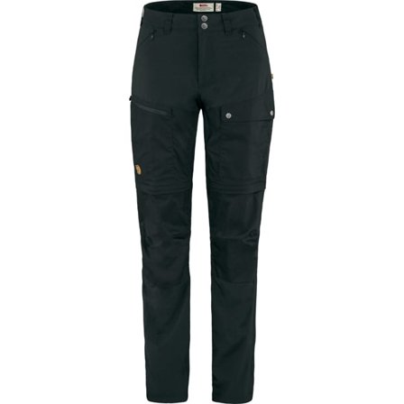 Fjällräven Abisko Midsummer Zip Off Bukser 42 - female - Black - Trekking Bukser
