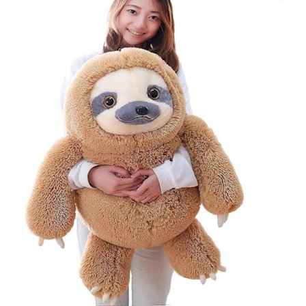 Winsterch Stor Sengetøy Plyschleksak, Kosedyrdukke, Fødselsdagspresent, Myk Sengetøy Kosedyr (Brun, 70 cm) 27.5 tommer