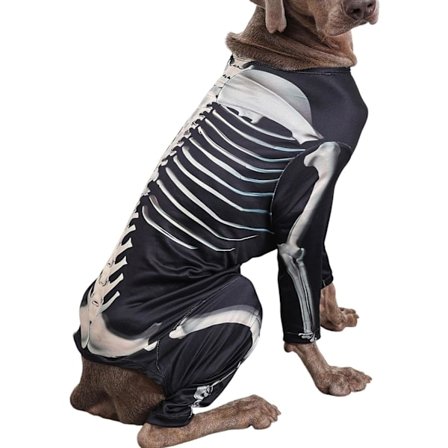 Hunde Skelet Kostume | Cosplay Party Sweater | Halloween Skelet Kæledyrskostume, Kæledyrs Udklædnings Onesie Halloween Kostume Tilbehør