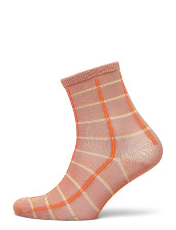 Square Rainbird Sock Orange Becksöndergaard