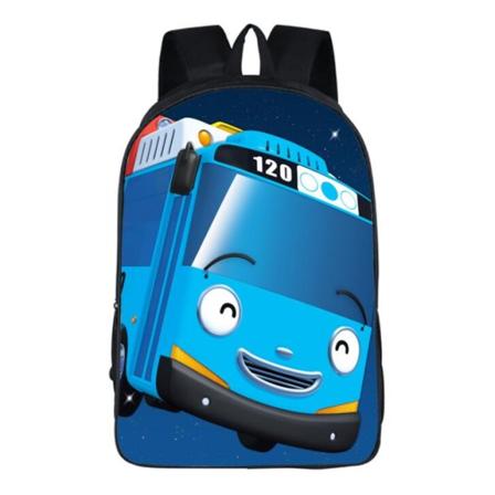 16 tommer TAYO bus rygsæk tegneserie børn rygsæk drenge piger Blue