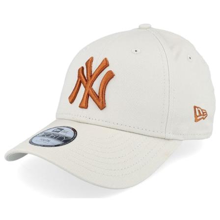 New Era - Kids New York Yankees League Essential 9FORTY Stone/Burnt Adjustable Adjustable Beige Cap - MLB @ Hatstore