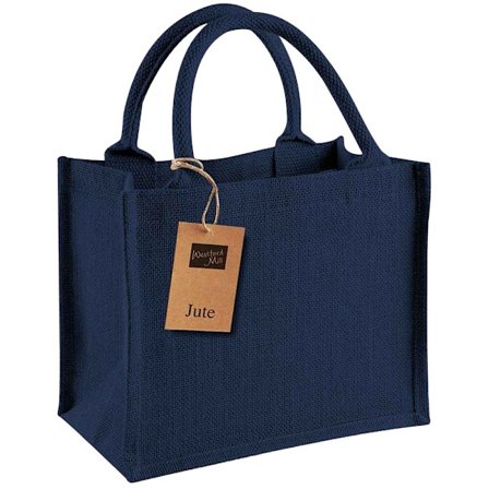 Westford Mill Jute Mini Presentpåse One Size Marinblå