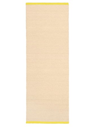 Uni Moderna Flat Beige/Jaune Tapis Corridor Petit Oeko-Tex