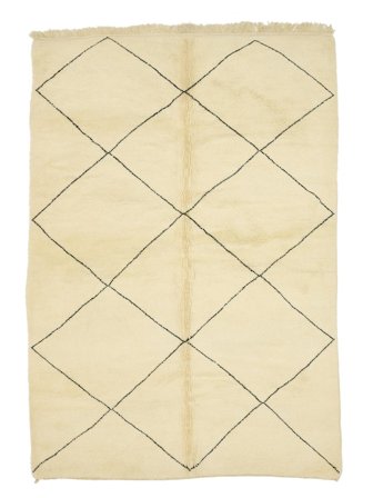 Berber Moroccan - Beni Ourain Håndknyttet 217X315 Tæppe