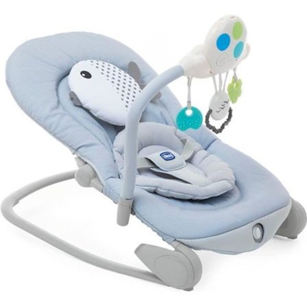 CHICCO evolving liggestol - BALLON DOTS model - musikalsk, med legetøjsbue og vibration