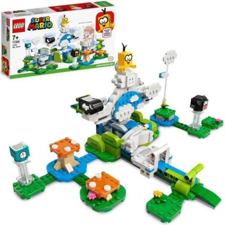 LEGO 71389 Super Mario Lakitus Sky World-udvidelsessæt, Legetøj til børn på 7 år, samlelegetøj Grön