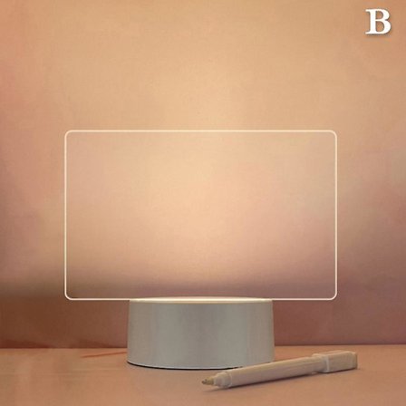 Kreativ USB LED natlampe beskedtavle natlys med pen DIY natlampe dekoration