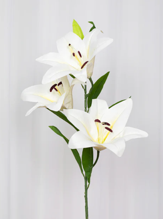 Specktrum Kunstig Blomst Lilje-Hvit H100