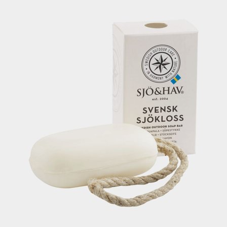 Saltwater Soap Sjö & Hav Svensk Sjökloss, 200 grams, with rope