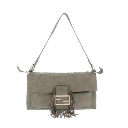 Fendi Vintage Pre-owned Shoulder Bags Grå, Dame Vintage Tasker, Størrelse: ONE Size