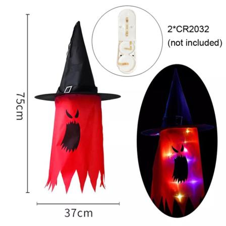 Led Halloween Dekoration Blinkande Ljus Gypsophila Ghost