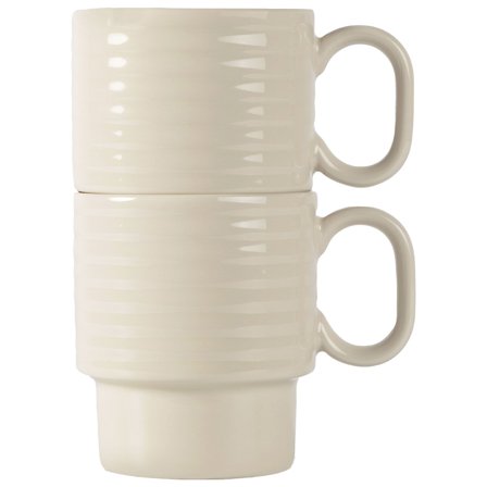 Sagaform Coffee & More kaffemugg 2-pack, beige | Dukning & Servering > Muggar & Koppar | Bagaren och Kocken
