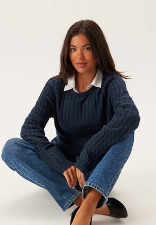 Pieces-Pcfia Ls Cable Knit-XS