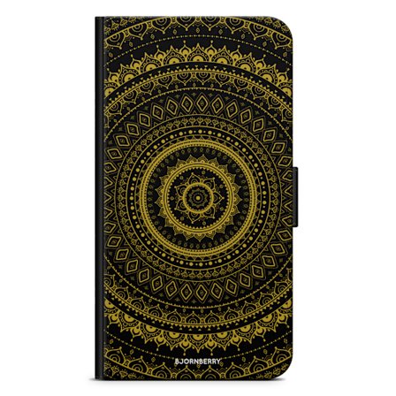 Bjornberry Plånboksfodral iPhone 11 Pro - Svart Guld Mandala