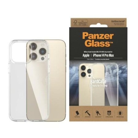 PanzerGlass HardCase antibakteriel Military Grade taske til iPhone 14 Pro Max - gennemsigtig
