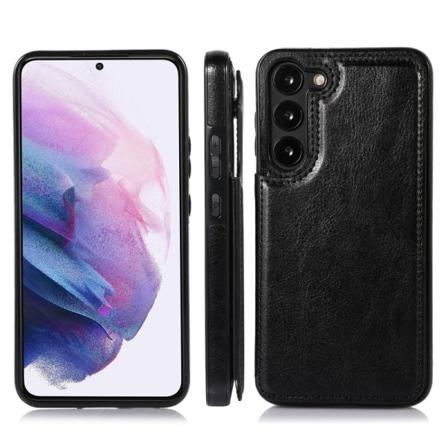 Samsung A15 5G Stöttåligt Skal Korthållare 3-FACK Flippr - Svart Svart