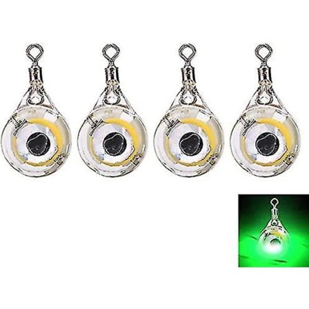 4 kpl LED-syväsyötin kalastusvalo vilkkuvaa syöttiä kalmari, 500 tunnin käyttöikä