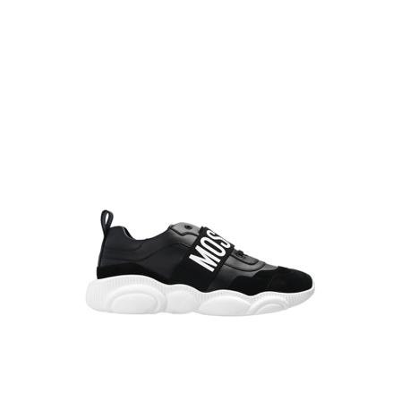 Moschino - Sneakers - Svart - Herr - Storlek: 41 Eu, Herr, Storlek: 41 EU