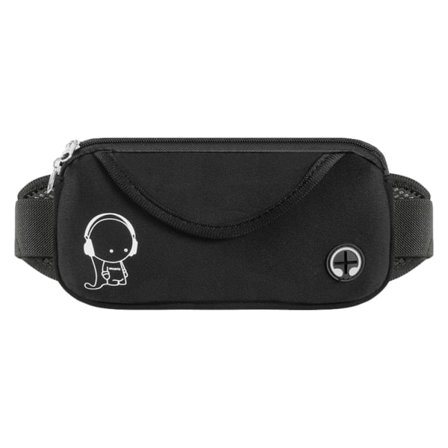 Löparbälte Fanny Pack,för kvinnor Män Jogging Fotvandring Fitness black
