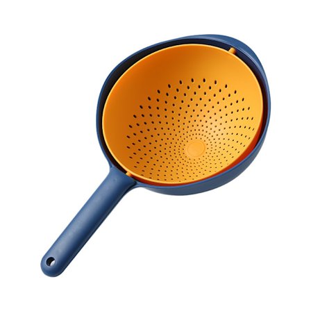 Trendy Dobbelt Drænkurv Skål Køkken Plastik Vask Opbevaring