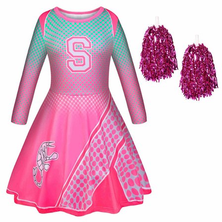 Disney Zombies 2 Cosplay Party Girl Cheerleader Fancy Dress Present