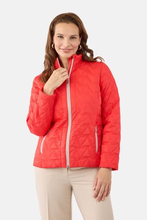 BRANDTEX - Jakke - Rød - Lynlåslommer