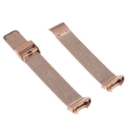 För Fitbit Charge 4 Double Insurance Buckle Milanese Watch Band FDT