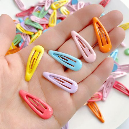 10 baby -3 cm metallhårklämmor för barn - Minihårklämma