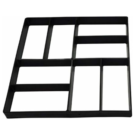 Betonilaattamuotti polulle, uudelleenkäytettävä muotti DIY-päällysteelle, ajotielle, puutarhapatiolle, terassille, tiilet, 40x40 cm