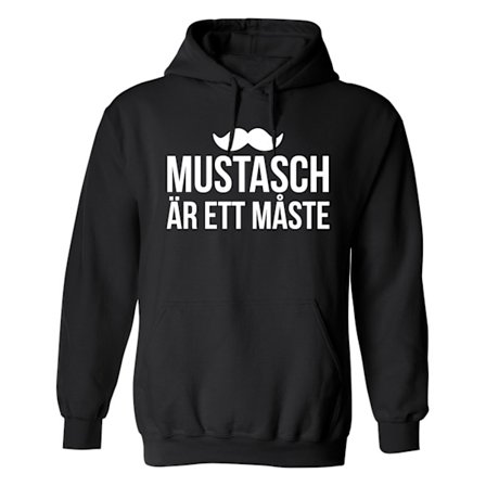 Mustasch Är Ett Måste - Hoodie / Tröja - DAM