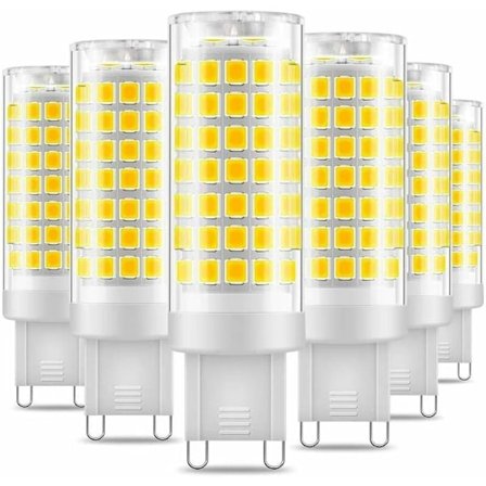 6-pack G9 LED-lampa, flimmerfria 9W LED-lampor kallvit 6000 null none_QF