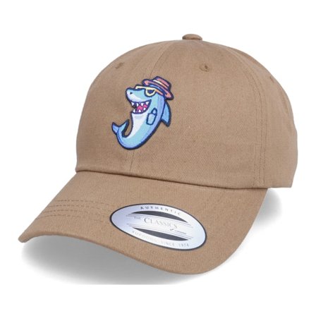 Abducted - Brun unconstructed Keps - Boss Shark Tan Dad Cap @ Hatstore