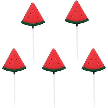 5 kpl vesimeloni syntymäpäiväkynttilää söpö kesähedelmä vesimeloni kynttilät syntymäpäivään