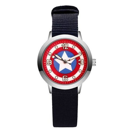 Barnklocka captain america analog armbandsklocka klocka avengers